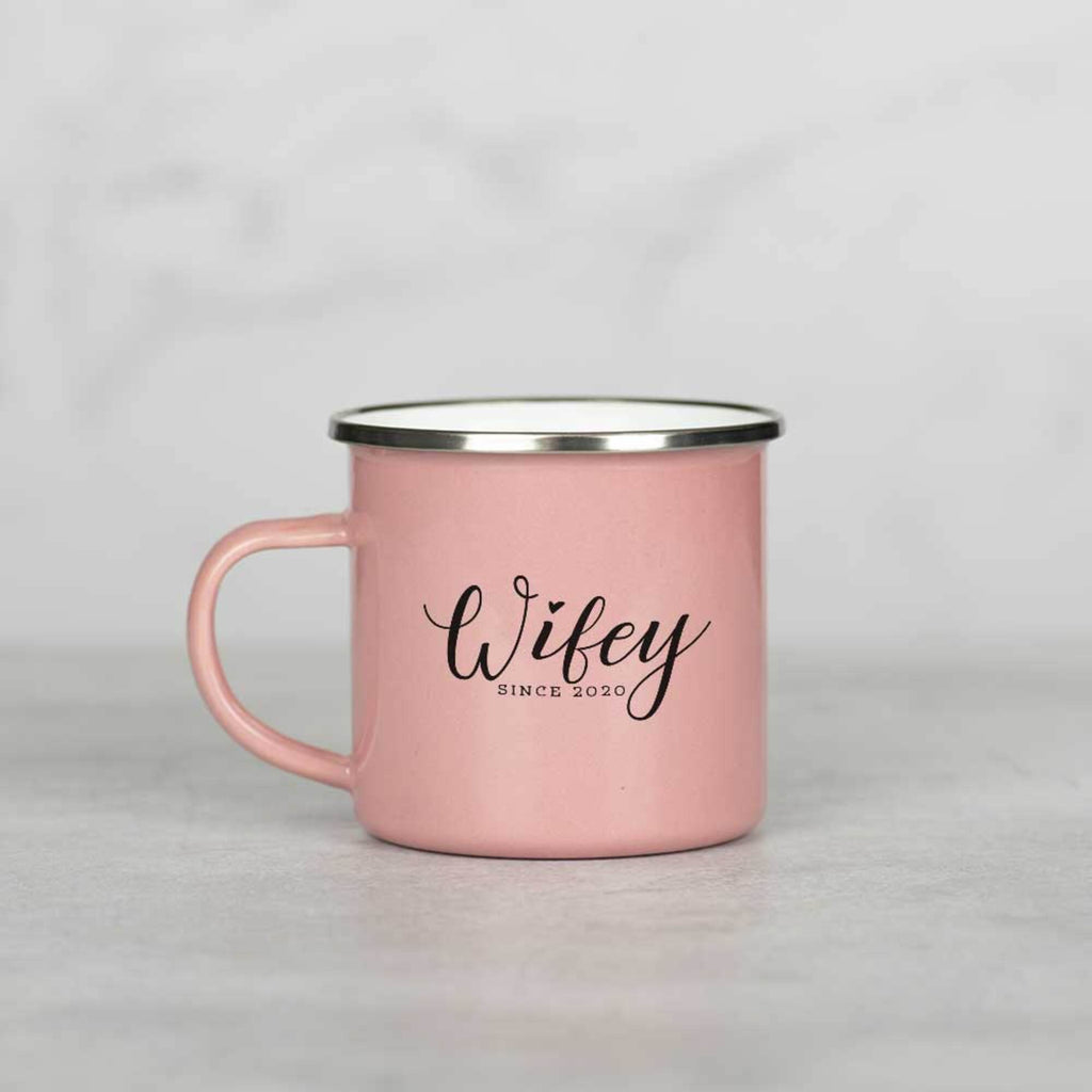 Wifey - Colored Enamel Stainless Steel Mug