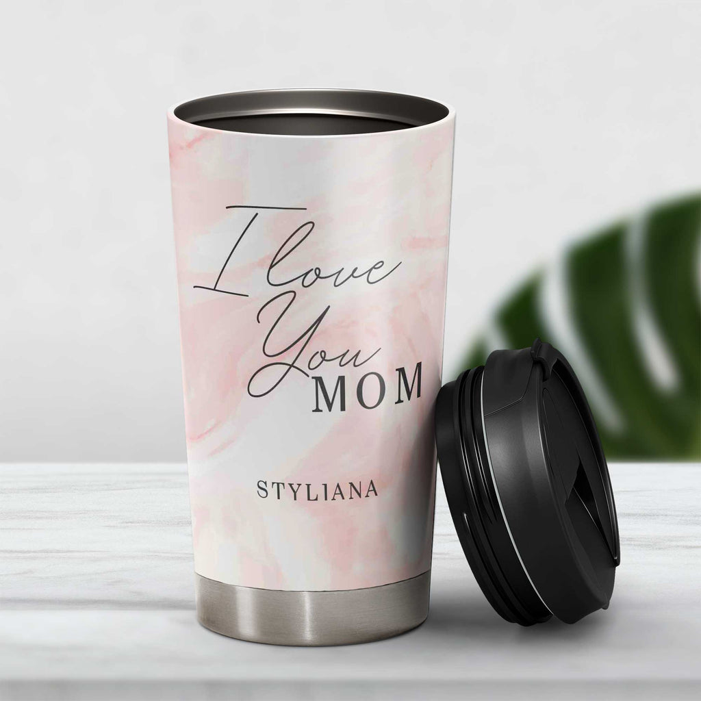 I Love You Mom - Stainless Steel Travel Mug