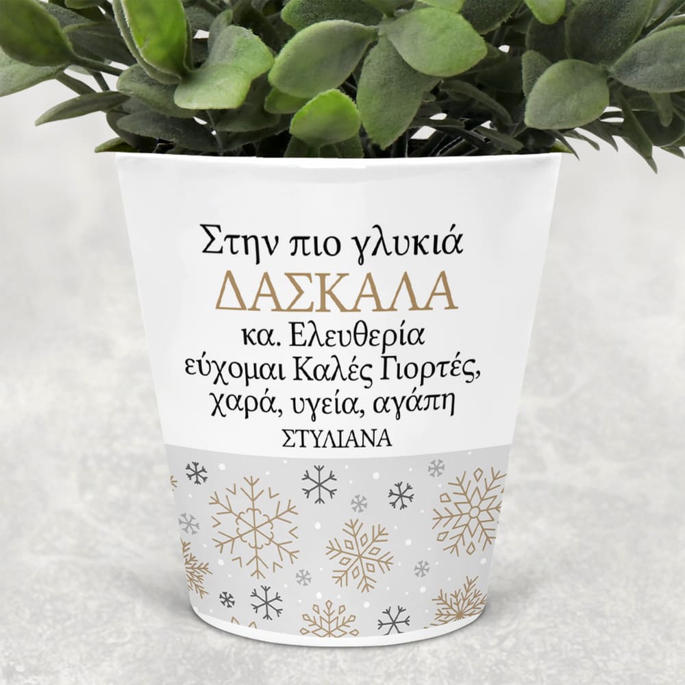 Teacher - Christmas Flower Pot
