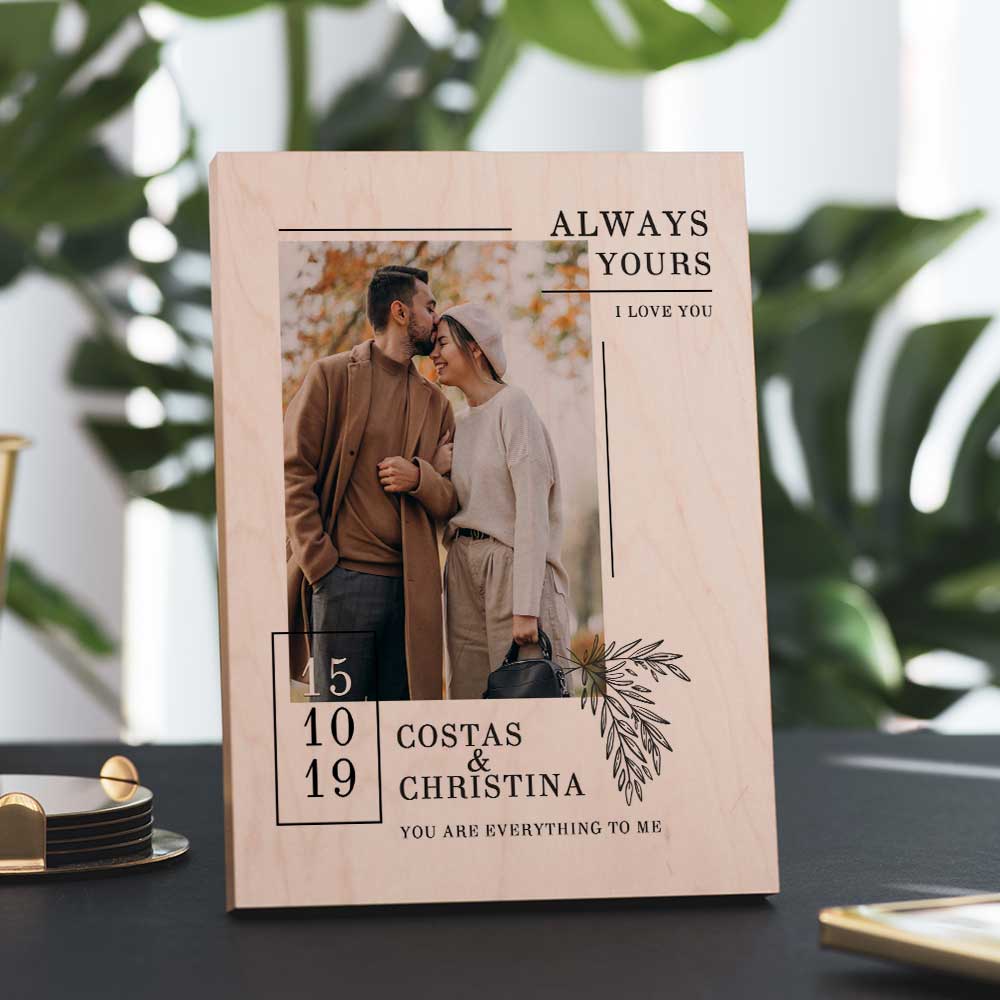 Always Yours - Premium Natural Wood Frame