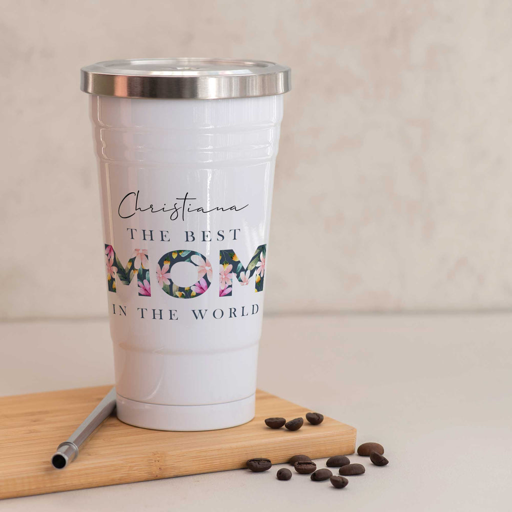 The Best Mom In The World - Stainless Steel Tumbler With Straw - GOTShirts