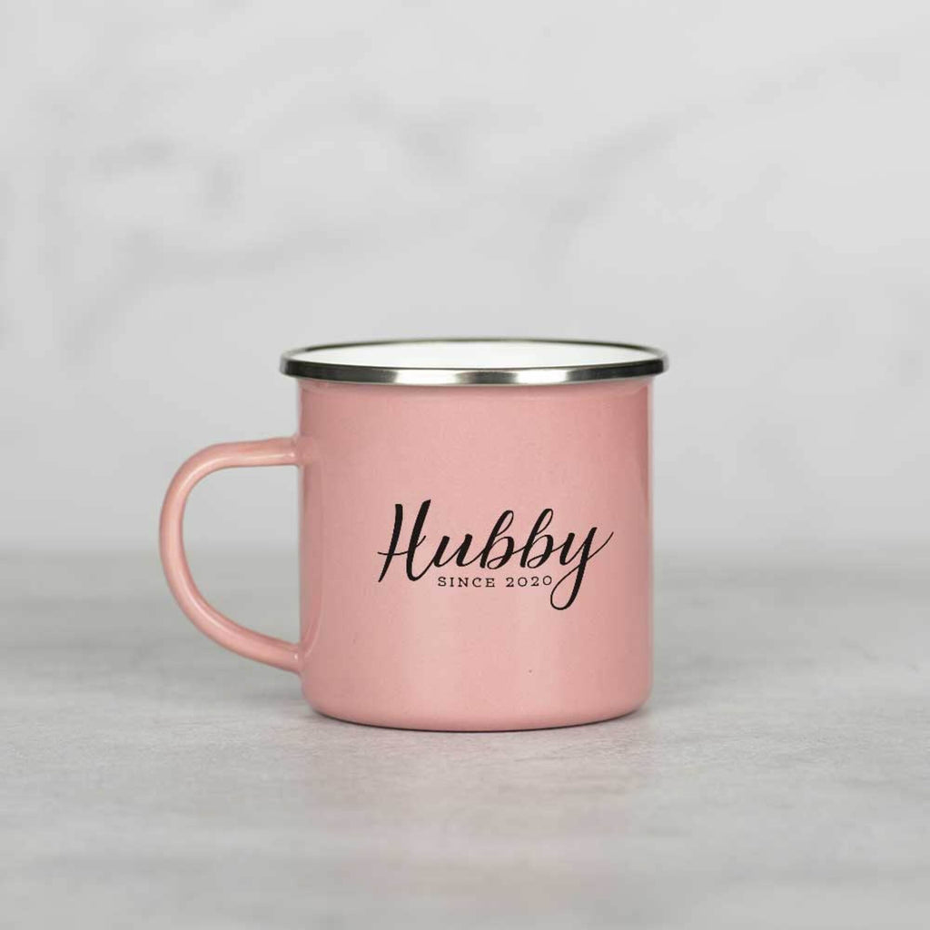 Hubby - Colored Enamel Stainless Steel Mug - GOTShirts