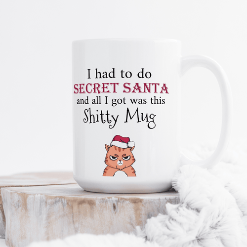 Had To Do Secret Santa - Large Ceramic Coffee Mug - GOTShirts
