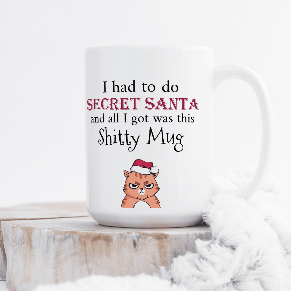 Had To Do Secret Santa - Large Ceramic Coffee Mug - GOTShirts
