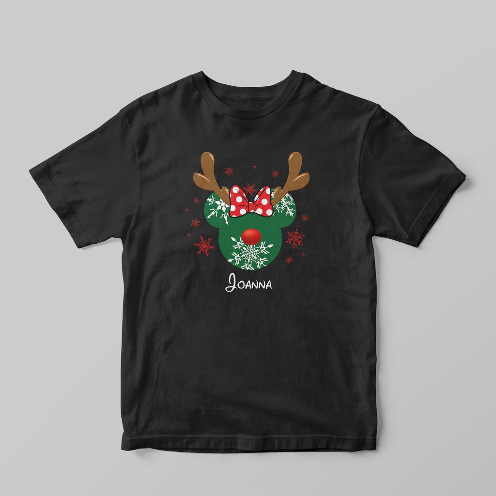 Christmas Mouse Girl - Kids T-shirt - GOTShirts