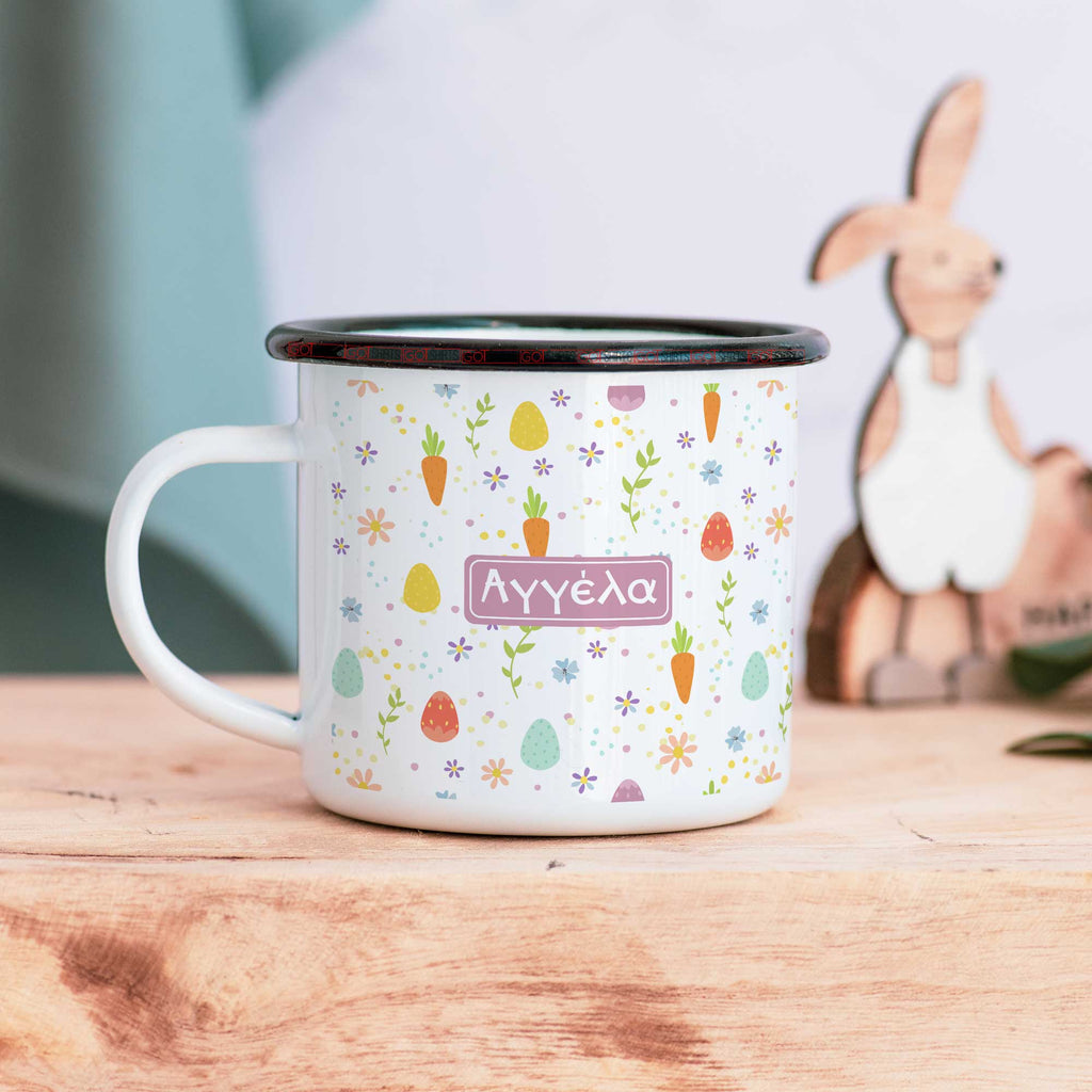 Easter Pattern - Enamel Mug - GOTShirts