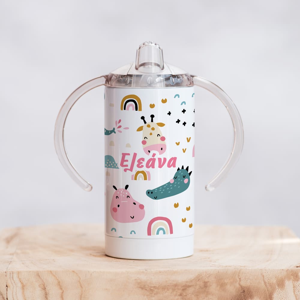 Animals - Straight Double Wall Stainless Steel Sippy Cup
