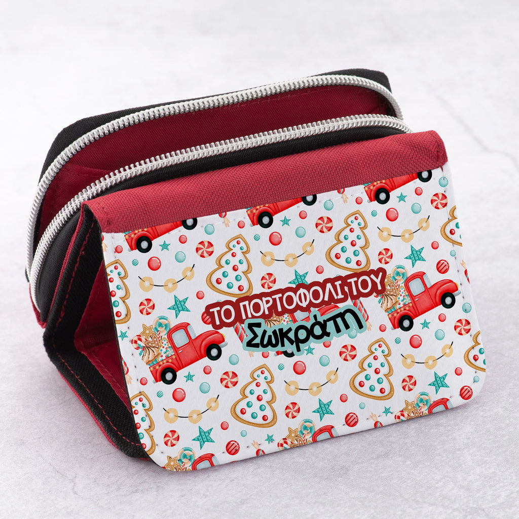 Christmas Cars Pattern - Kid's Jean Wallet - GOTShirts