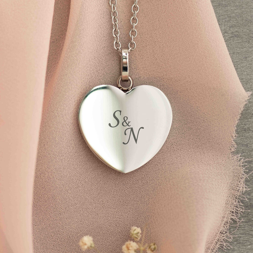 Heart Necklace (Engraved)-GOTShirts - Personalized Gifts