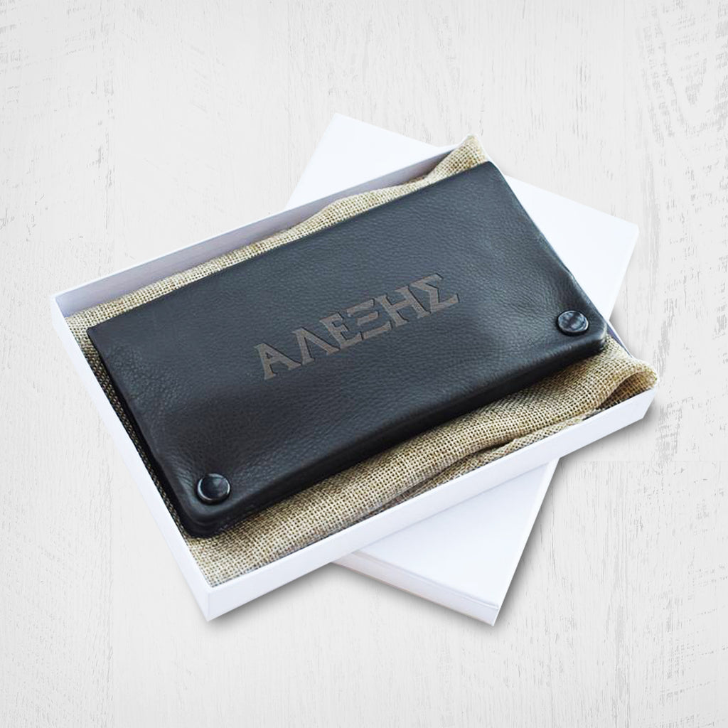 Leather Tobacco Case (Engraved)-GOTShirts - Personalized Gifts
